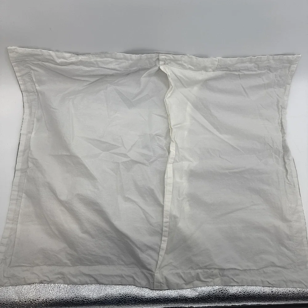 Target Threshold Pair‎ Gray Standard Pillow Shams Linen Cotton Blend Full/Queen